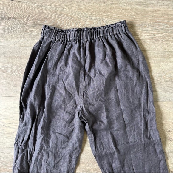 New Mordenmiss 100% Linen Gray Pants Sz M - Picture 9 of 11
